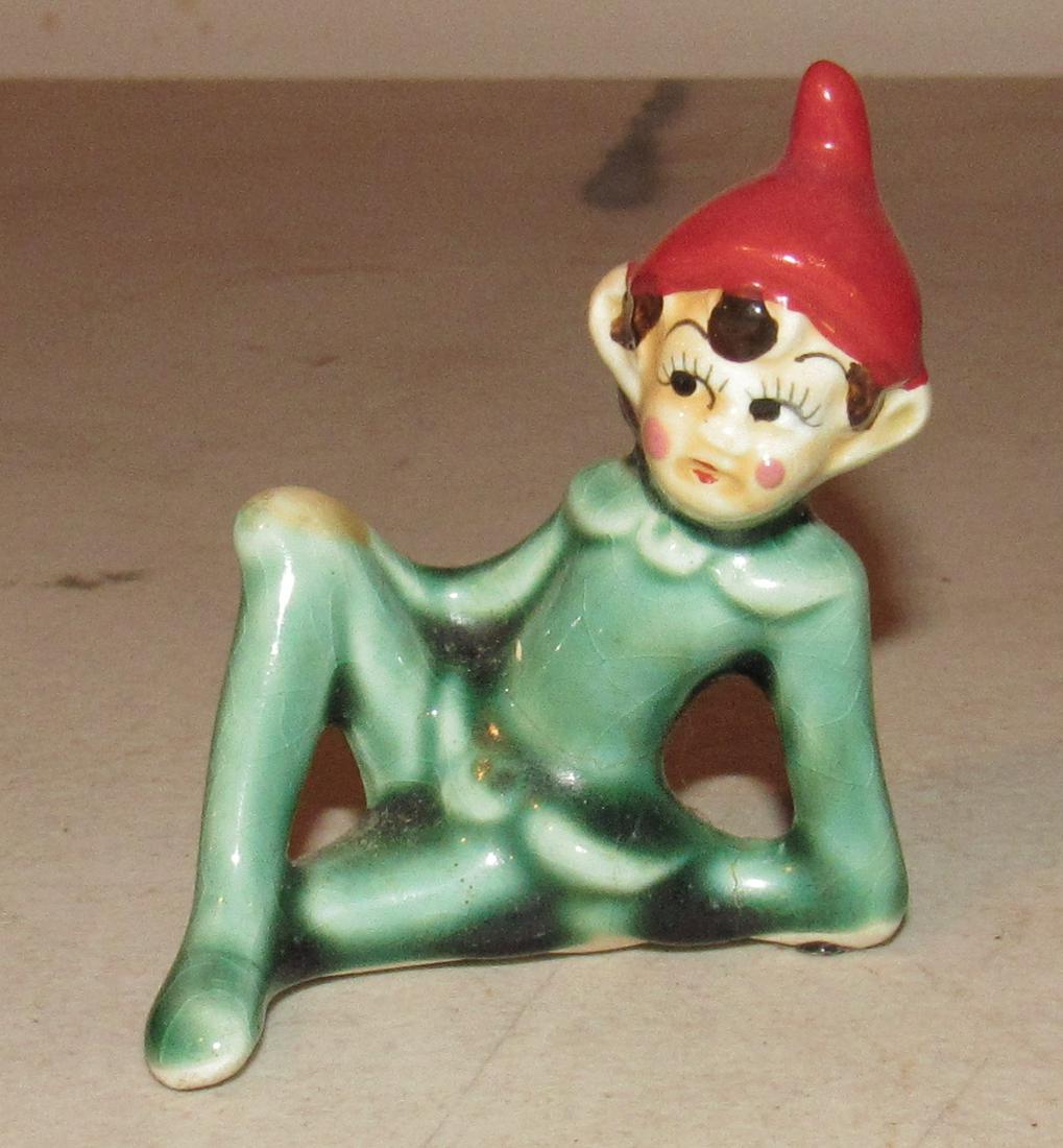 Vintage Pixie Elf: Approx 3" tall
