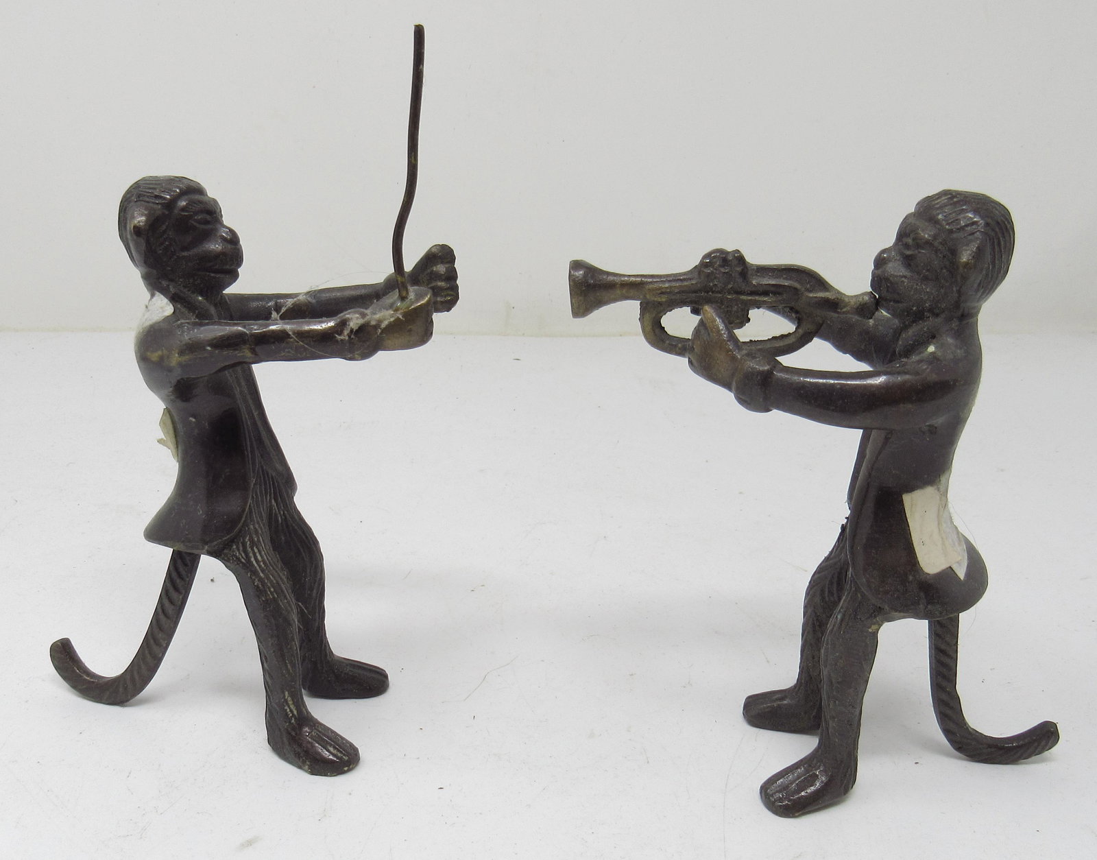 Brass Musical Monkees: Apprx 5 1/2" tall