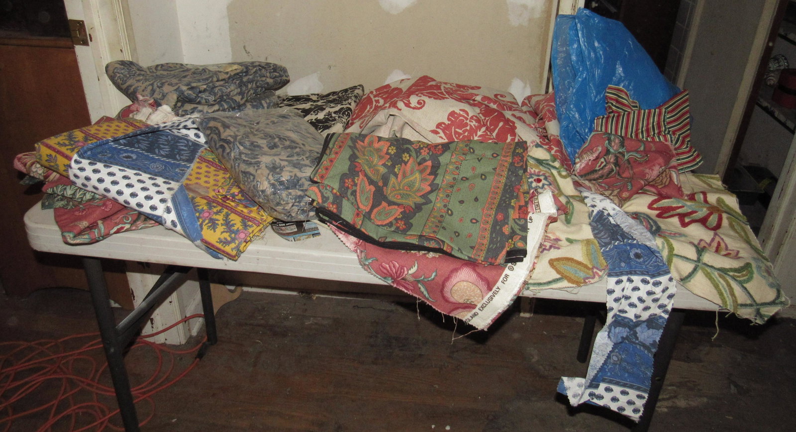 Fabric / Textiles: Getting all pictured on table.