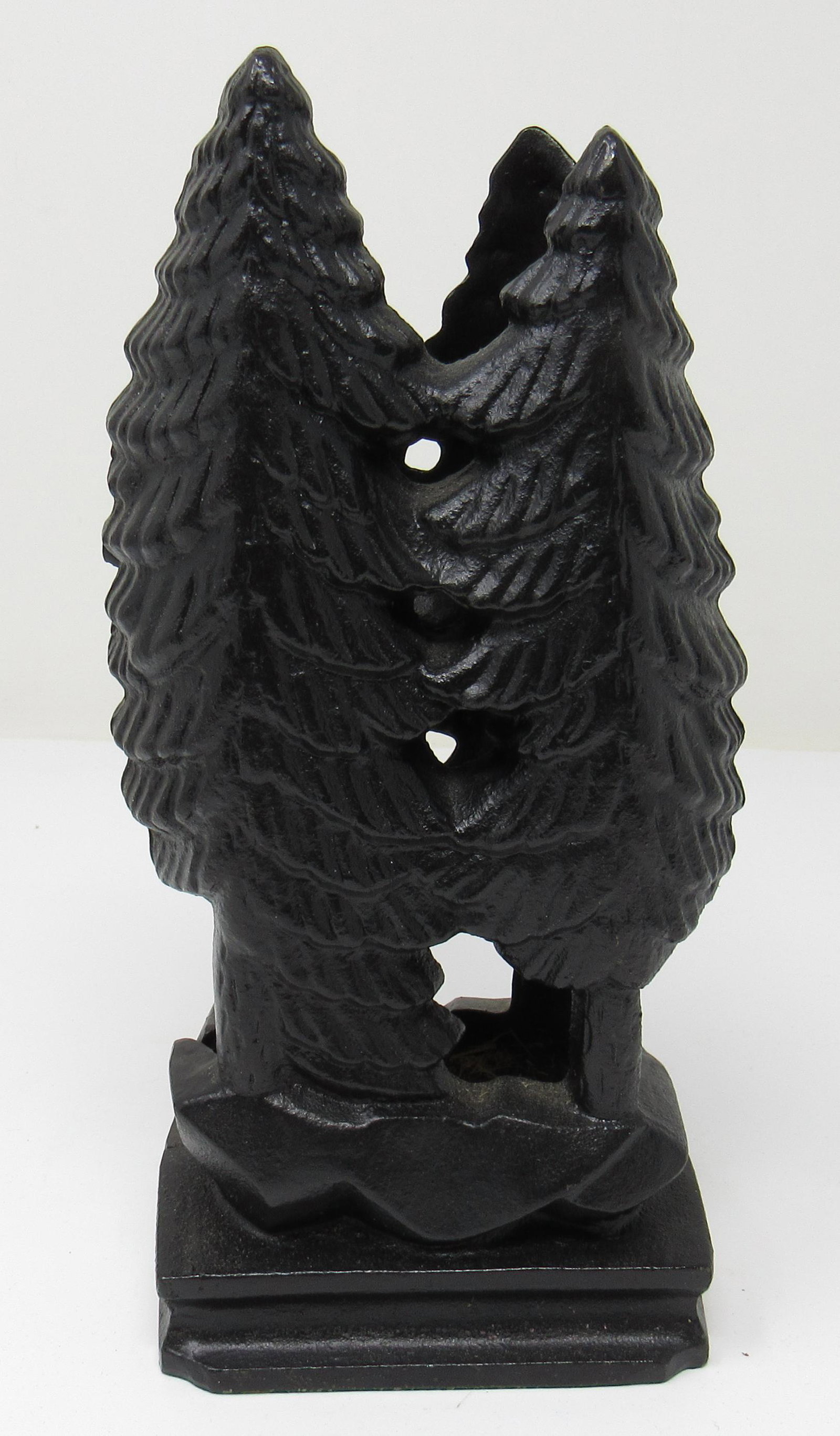 Cast Iron Pine Tree Doorstop: Door stop is approx 3" x 4" x 8 3/4"
