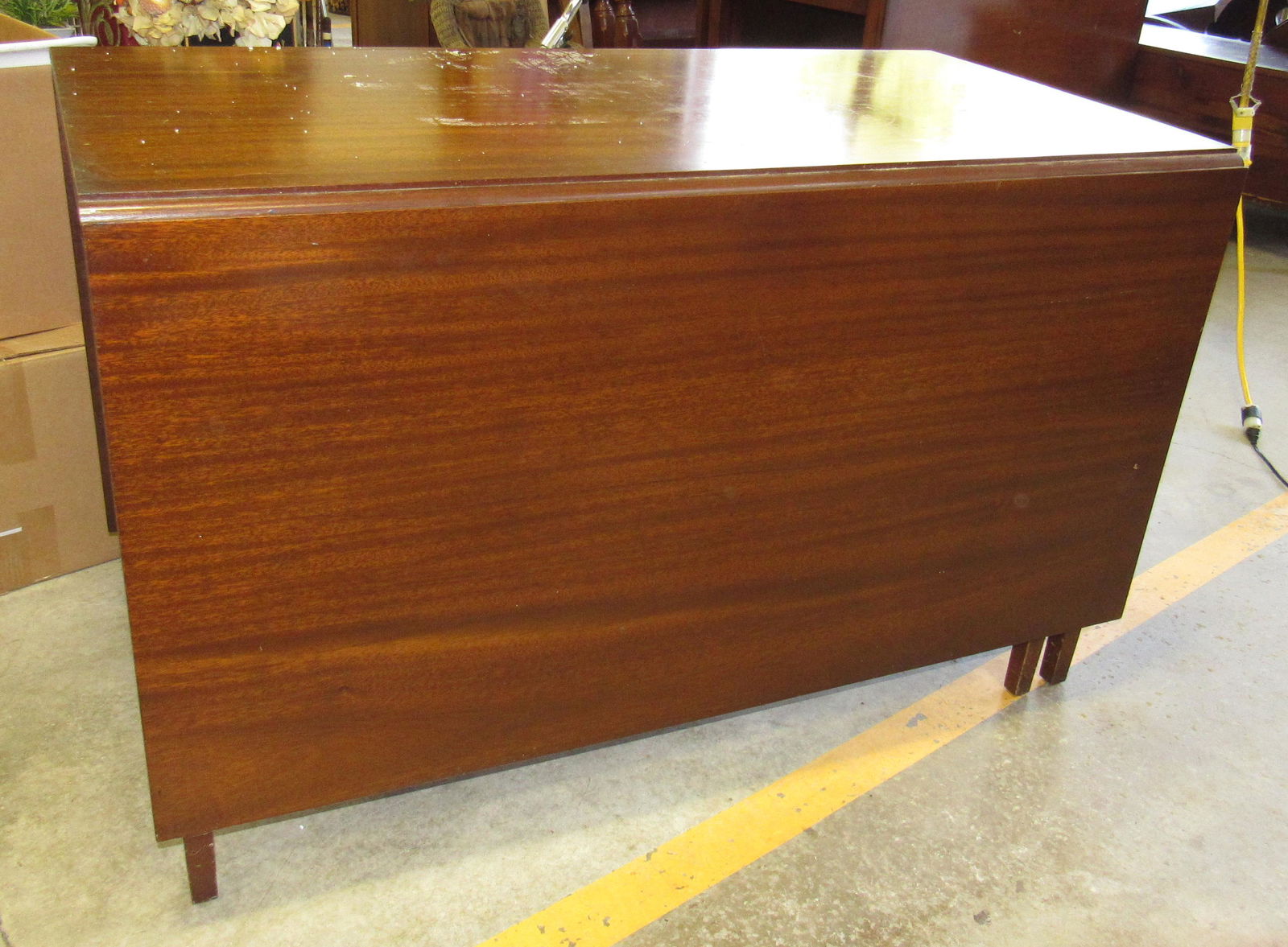 Drop Leaf Table: Approx 25 1/2"( closed position ) x 48" x 30 1/4" tall