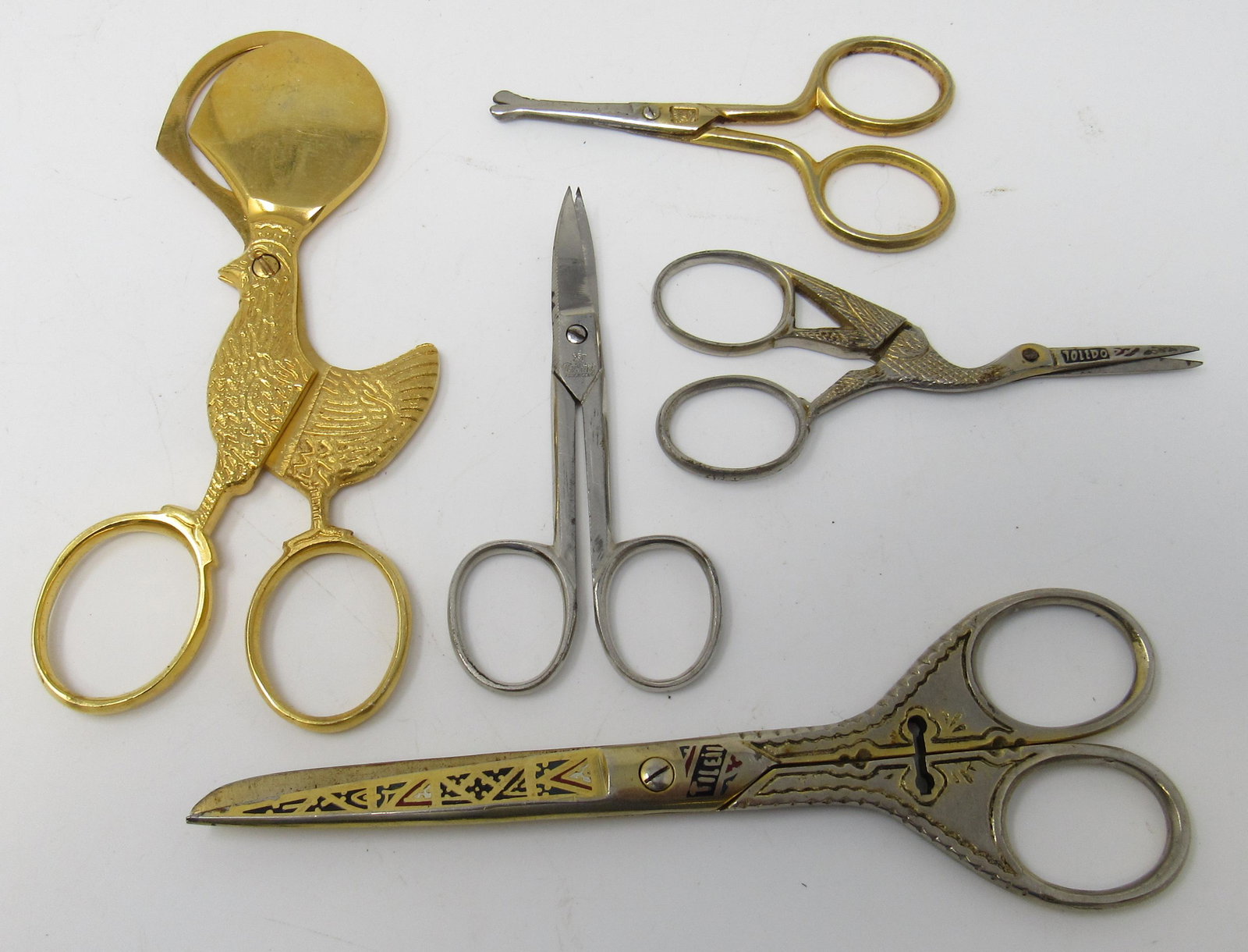 Scissors and Chicken Cigar Cutter: Cigar cutter is apprx 5 1/4" long