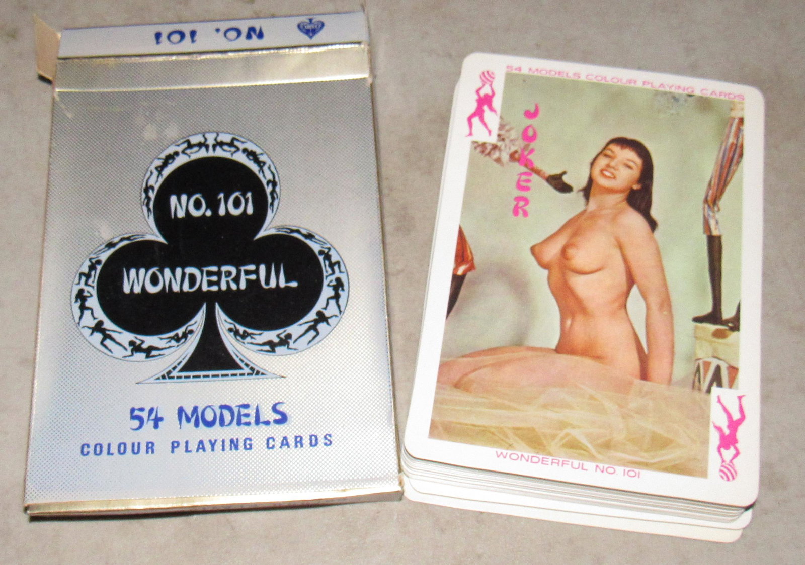 No 101 Wonderful Large Adult Playing Cards: Approx 4 3/4" x 6 3/4"