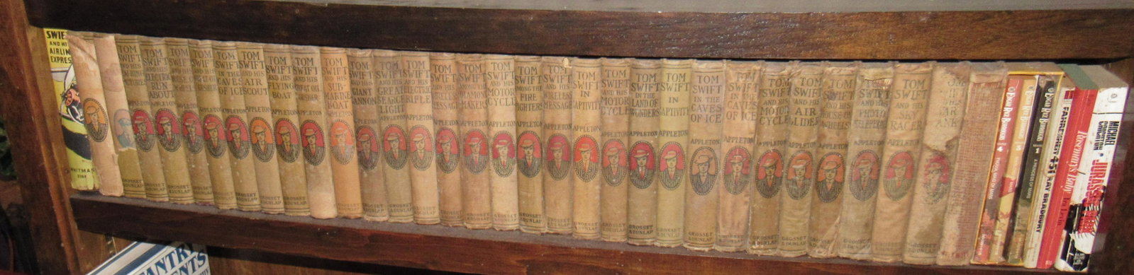 Tom Swift Edgar Rice Burroughs Books: Getting all on shelf