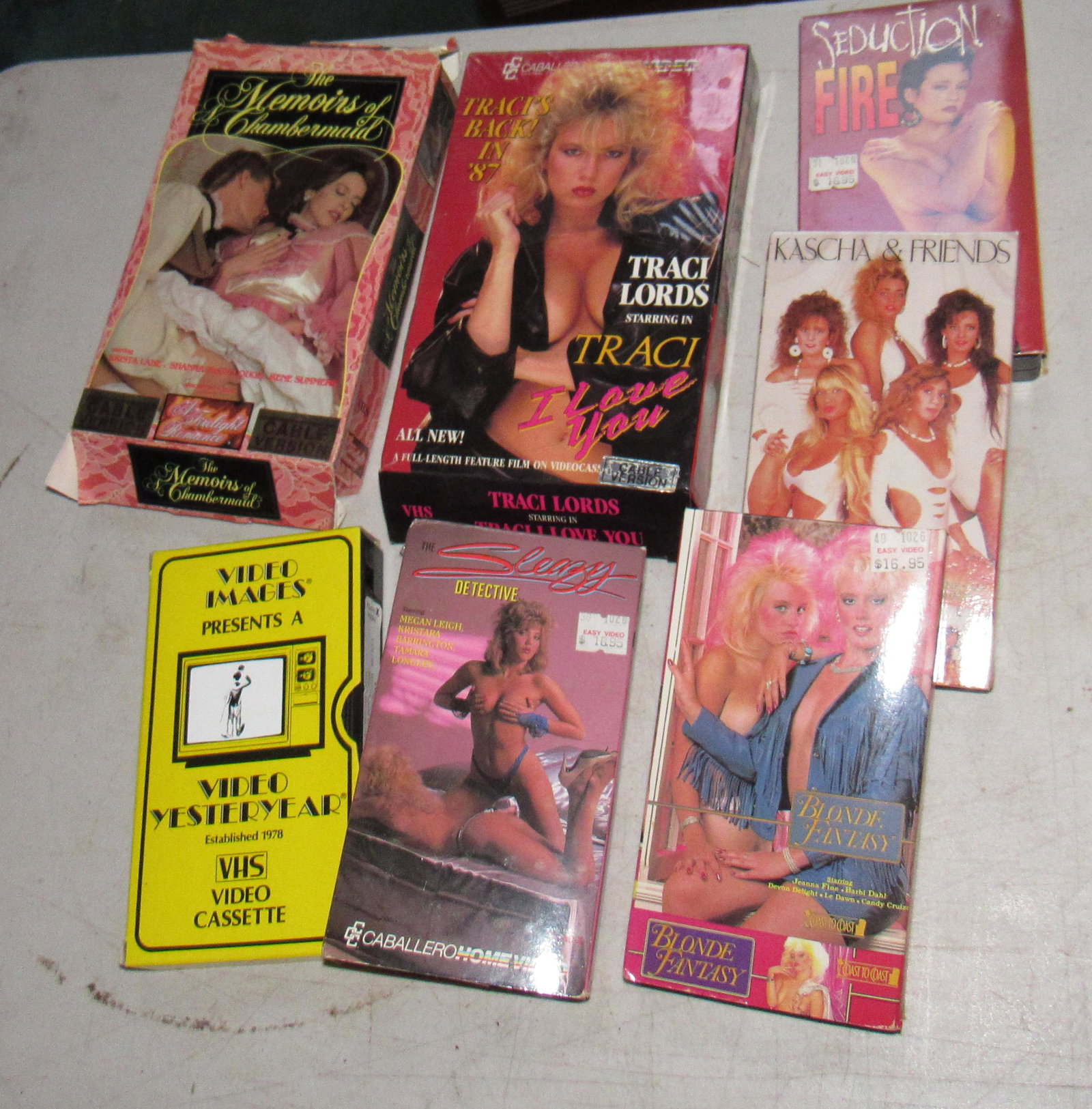 Vintage Adult VHS Tapes: Getting all pictured