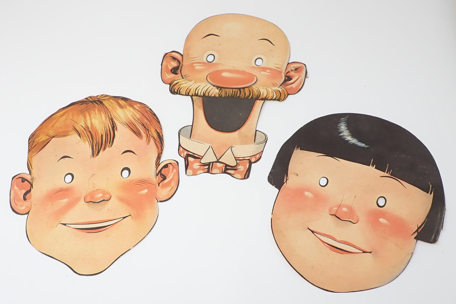 Sydney Smith Listerine Toothpaste Masks: Paper masks are approx 7 3/4" x 9 1/2"