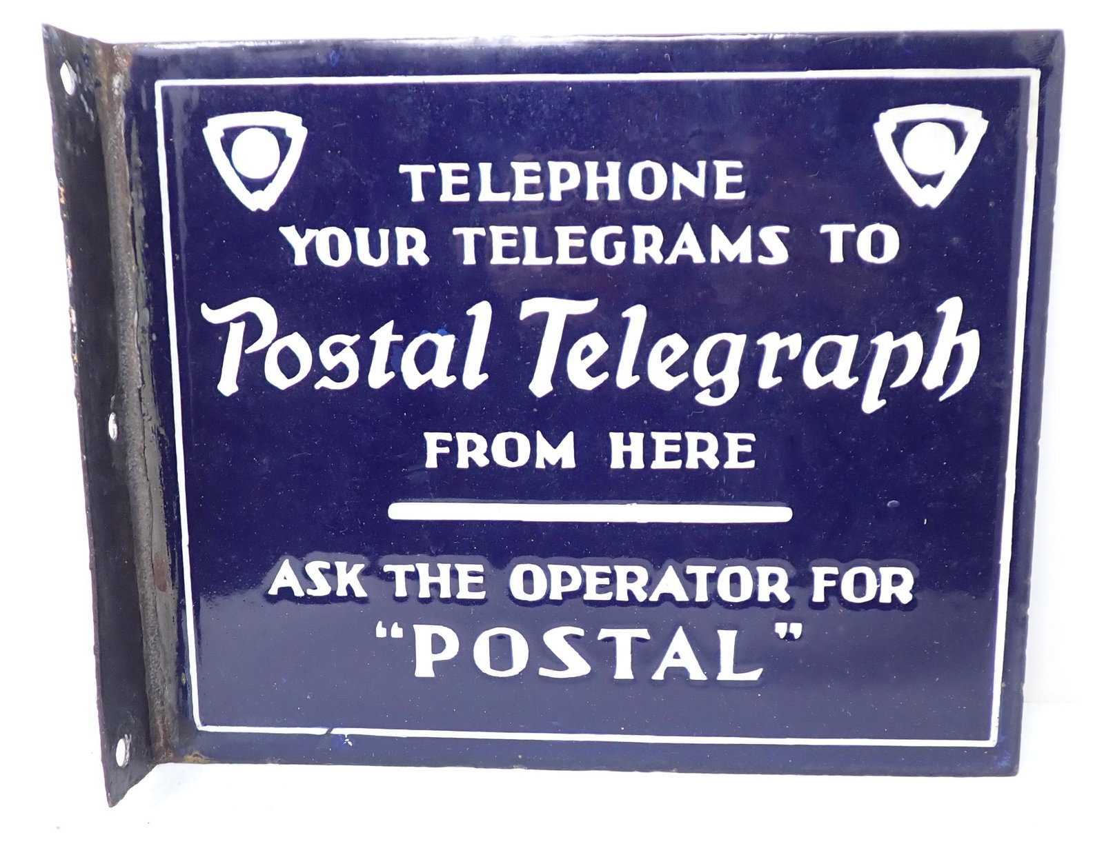 Postal Telegraph Telephone Porcelain Sign (1 of 3)