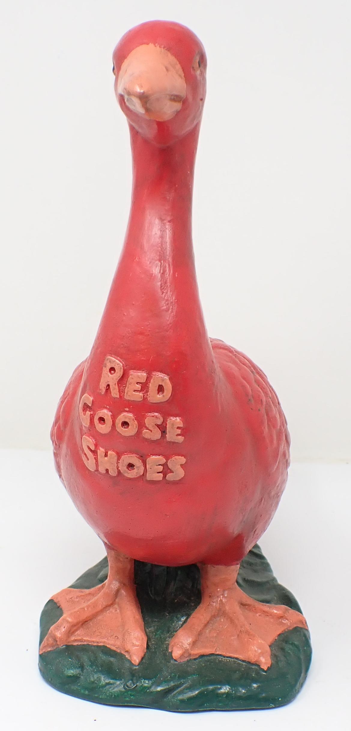 Red Goose Shoes Chalkware Display (1 of 3)