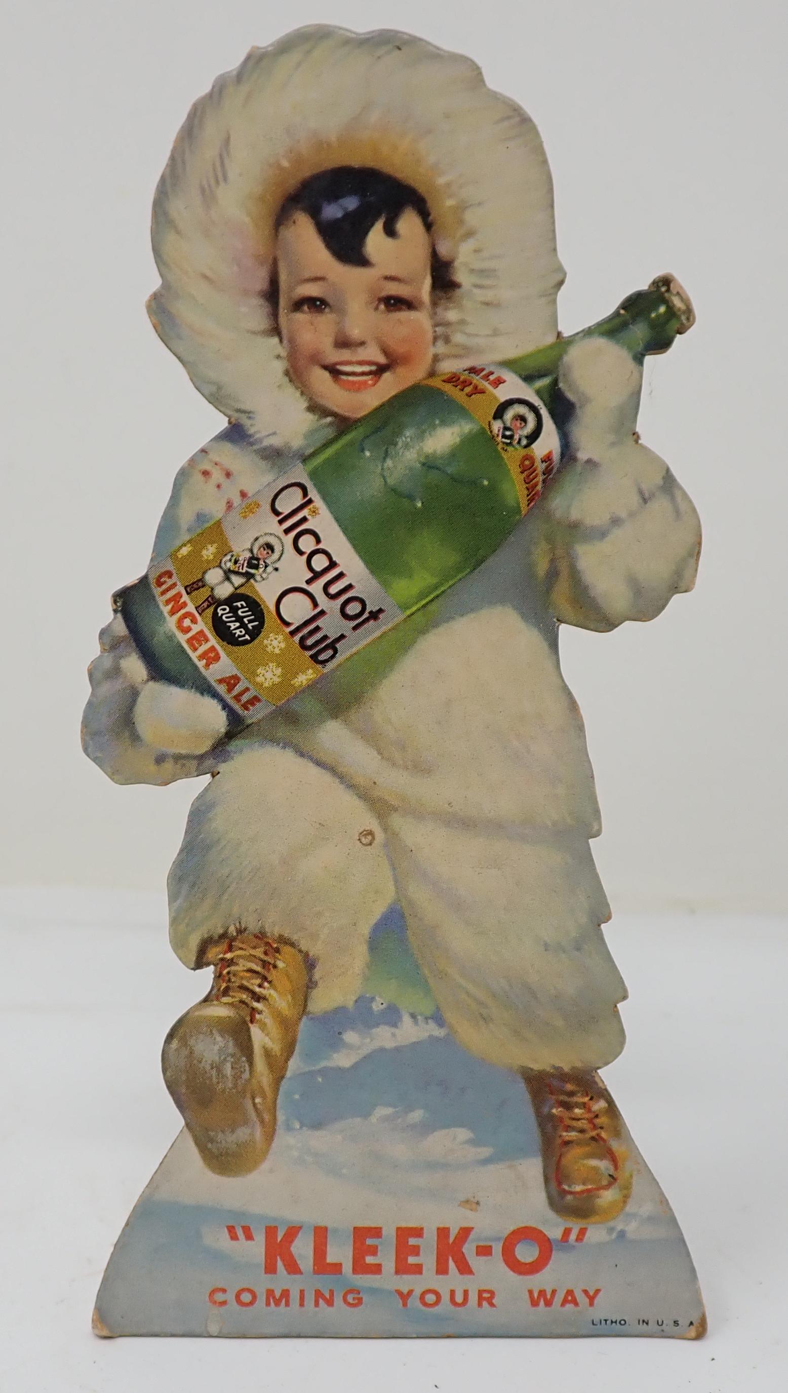 Clicquot Club Kleeko Die Cut Display Sign (1 of 2)