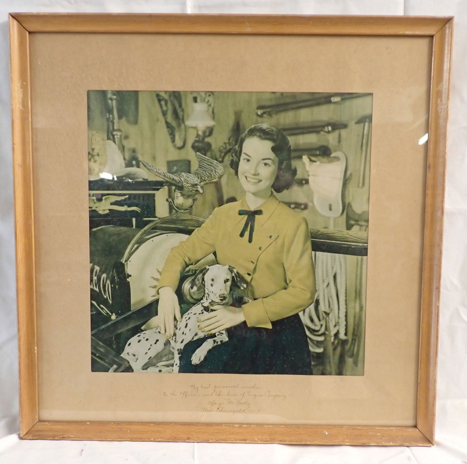 1957 Miss Rheingold Margie McNally Signed Print (1 of 6)