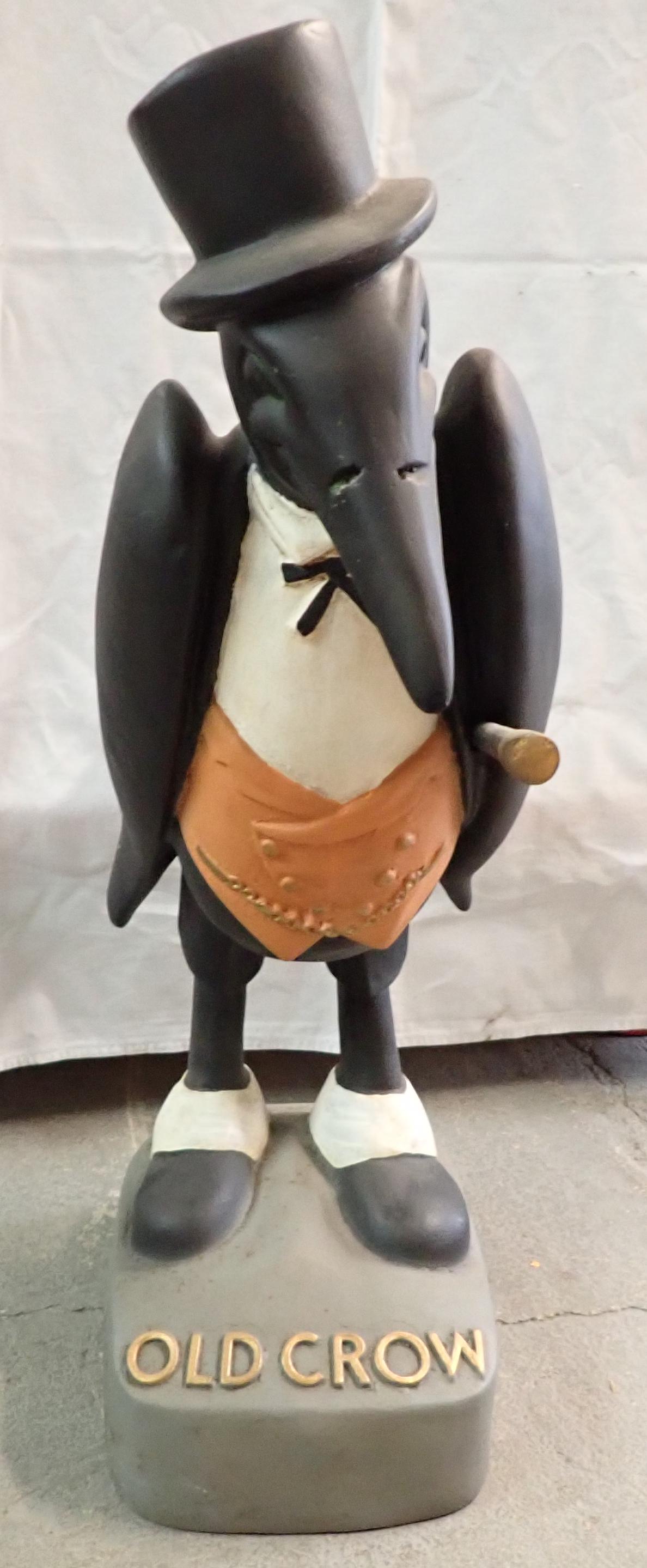 Large Old Crow Figural Bar Display (1 of 5)