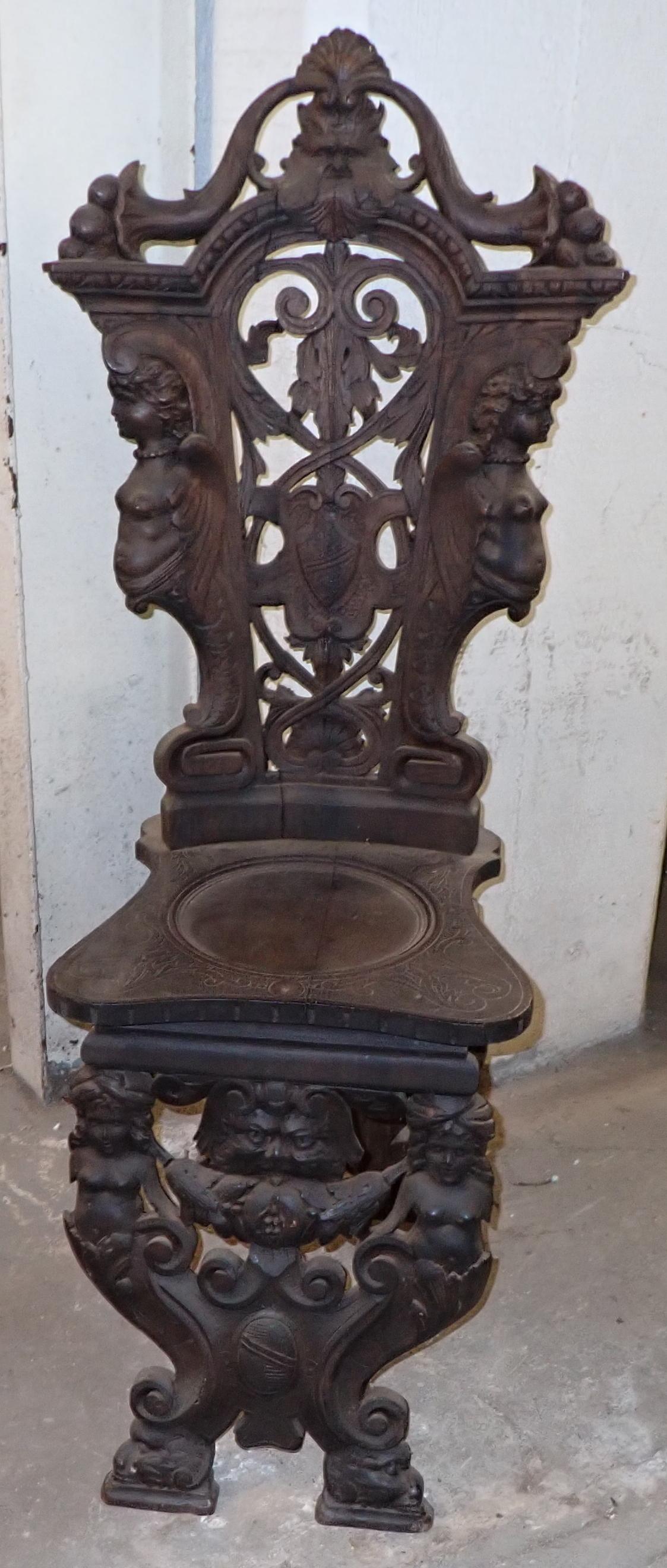Ornate Carved Side Chair (1 of 18)