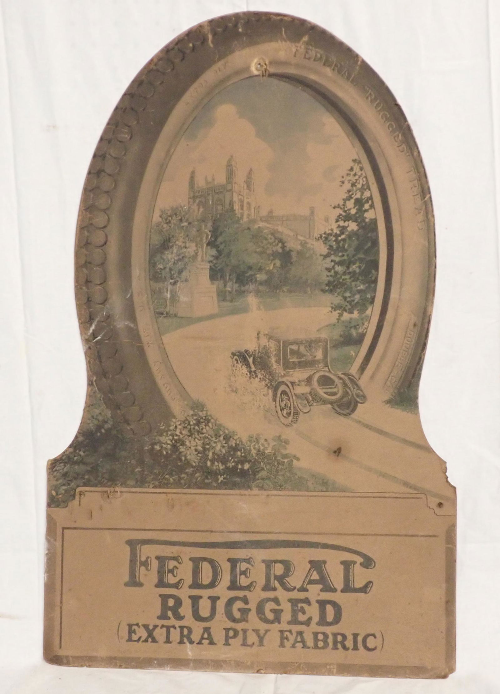 Federal Rugged Tires Cardboard Sign (1 of 5)