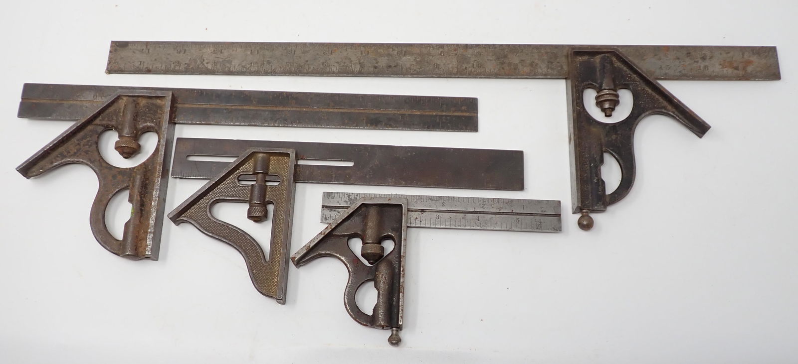 Starrett Goodell Pratt No 4 Browne & Sharpe: Getting all machinist squares pictured. Largest is LSS 18"