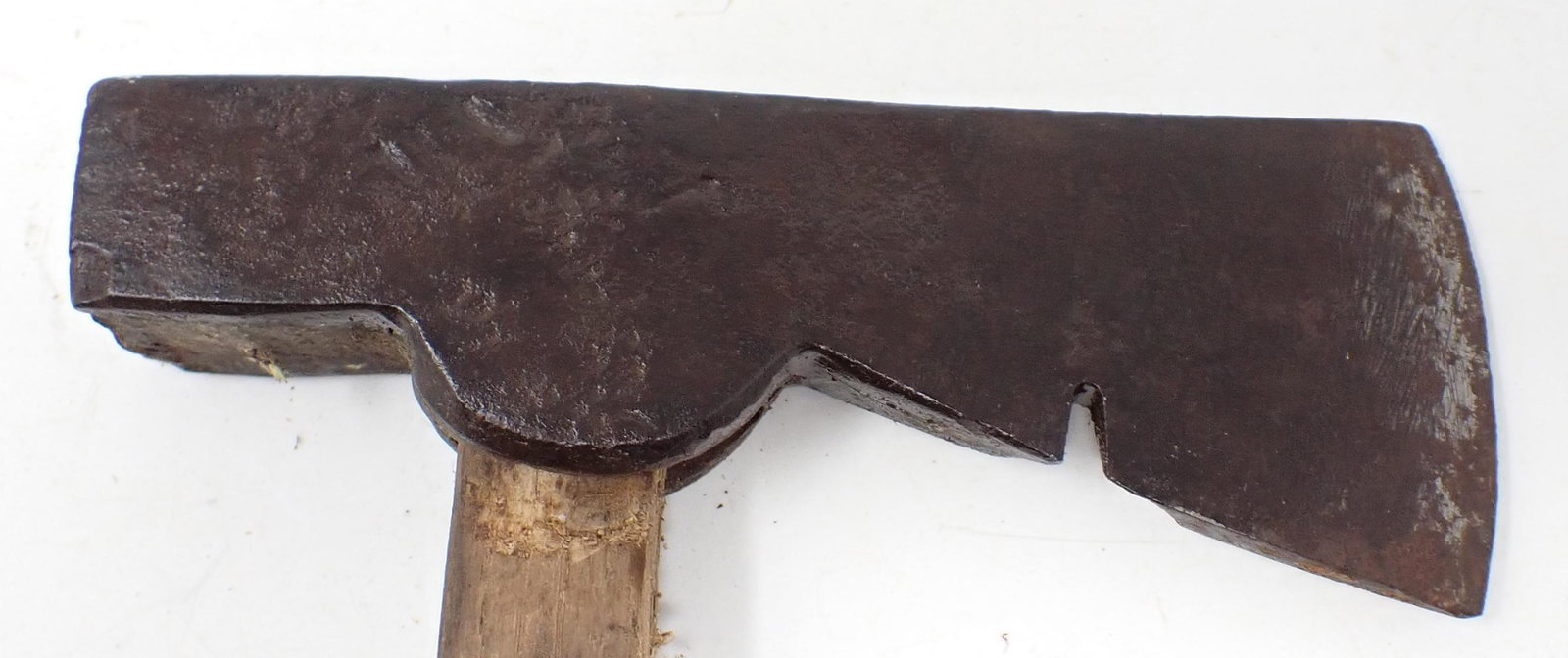 Axe: Blade is approx 2 1/8" wide and head is approx 5 7/8" long. Total length is approx 14 3/8"