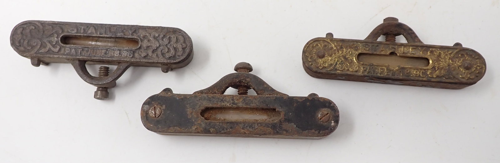 3 Stanley Levels: 2 are marked Stanley. Approx 3 1/4" long