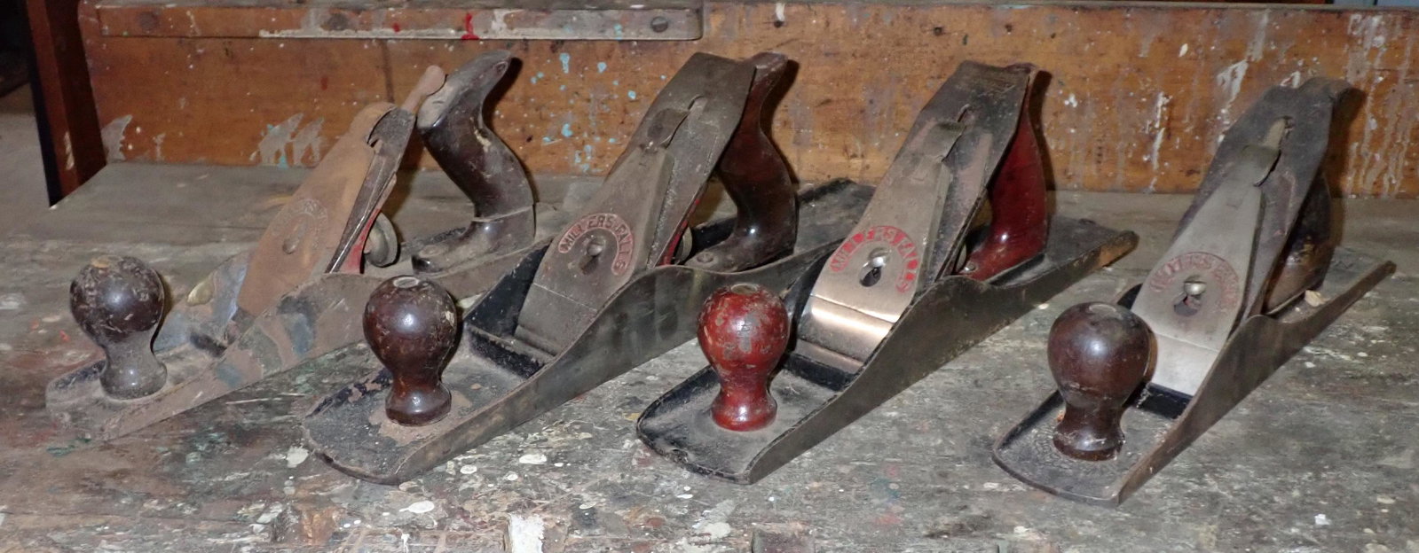 4 Millers Falls Planes: Largest is apprx 3" x 18"