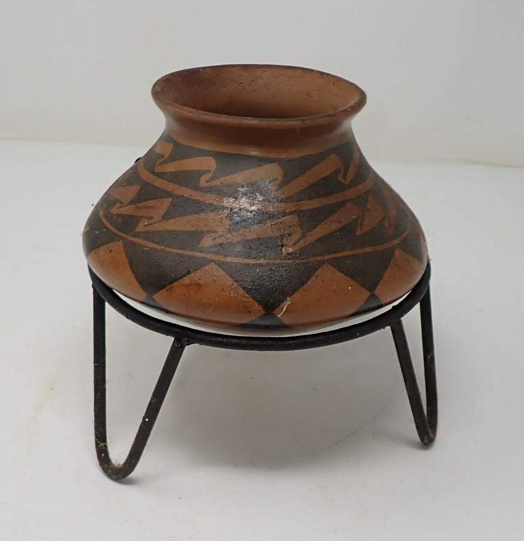 Indian Pot: Approx 7" in diameter and 4 3/4" tall