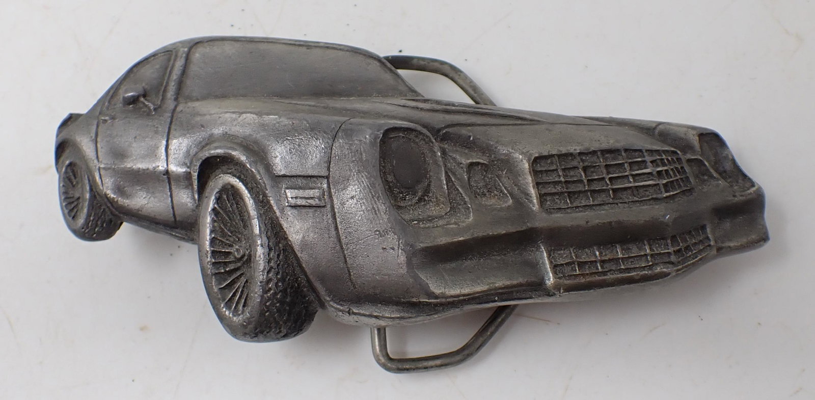 1979 Inidana Metal Craft Camaro Belt Buckle: Approx 4 1/4" long