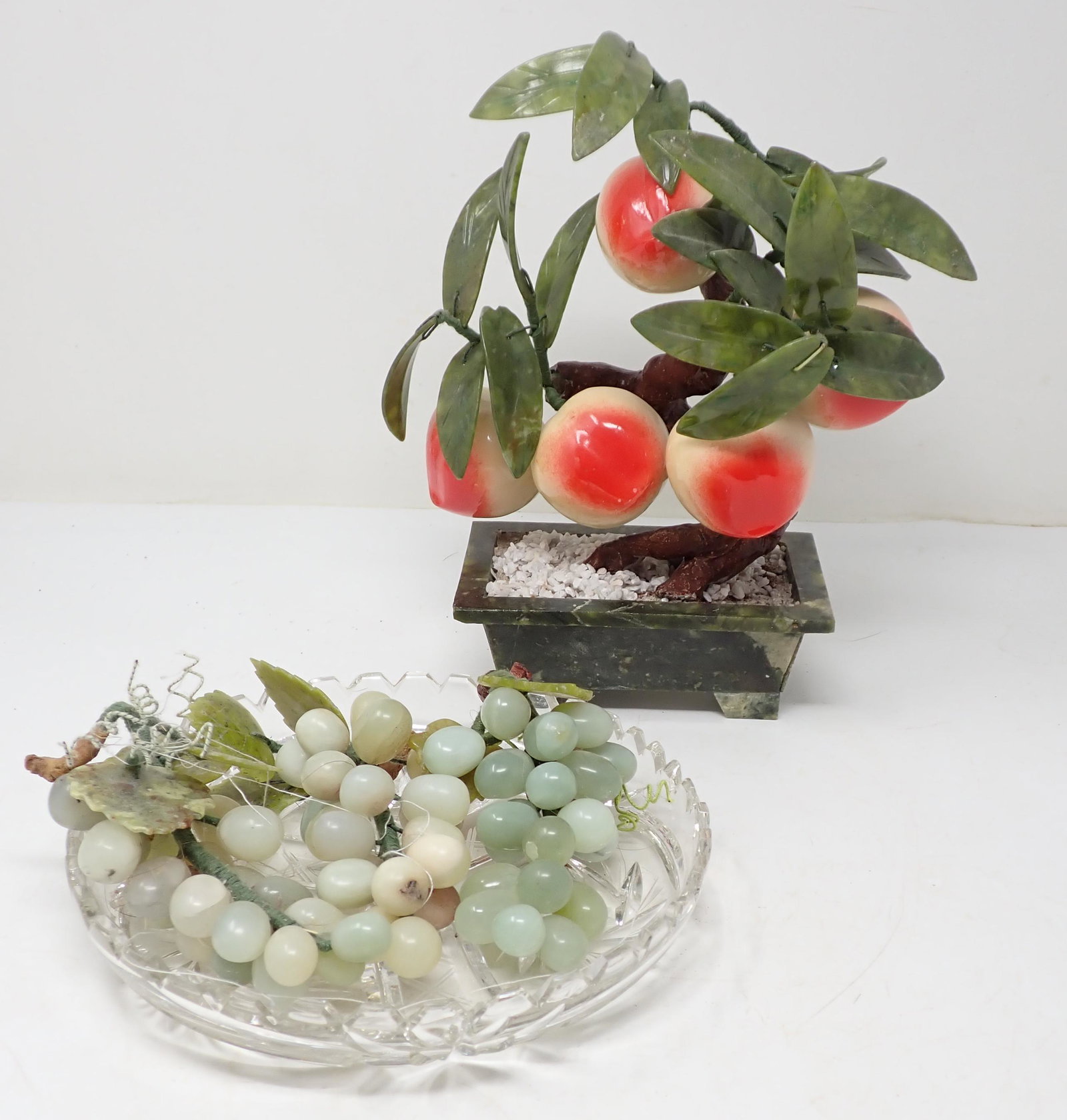 Jade Fruit Plant Grapes: Fruit tree is approx 11" tall. Grapes marked made in China