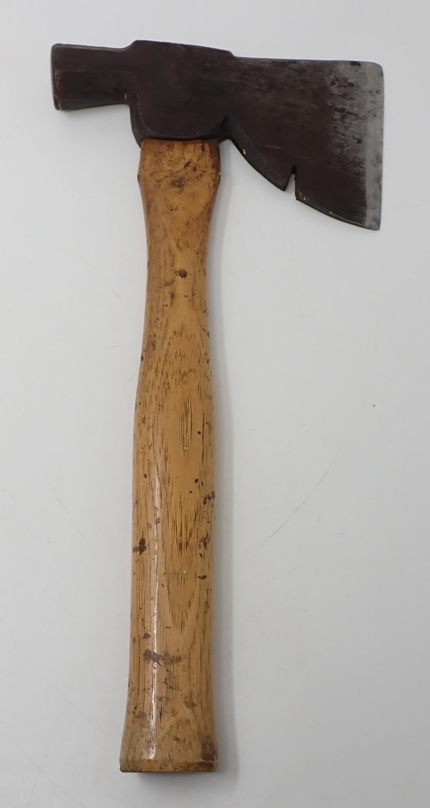 Philadelphia Tool Company Axe: Head is approx 4" wide. Total length is approx 14 1/2"