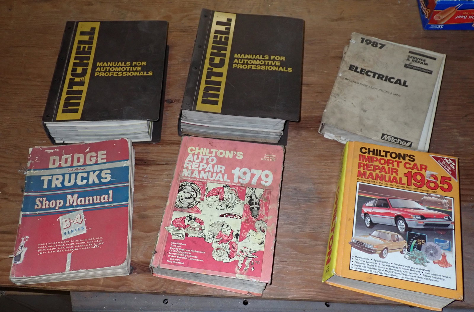 Dodge Trucks Mitchell Chilton Shop Manuals: Getting all manuals pictured