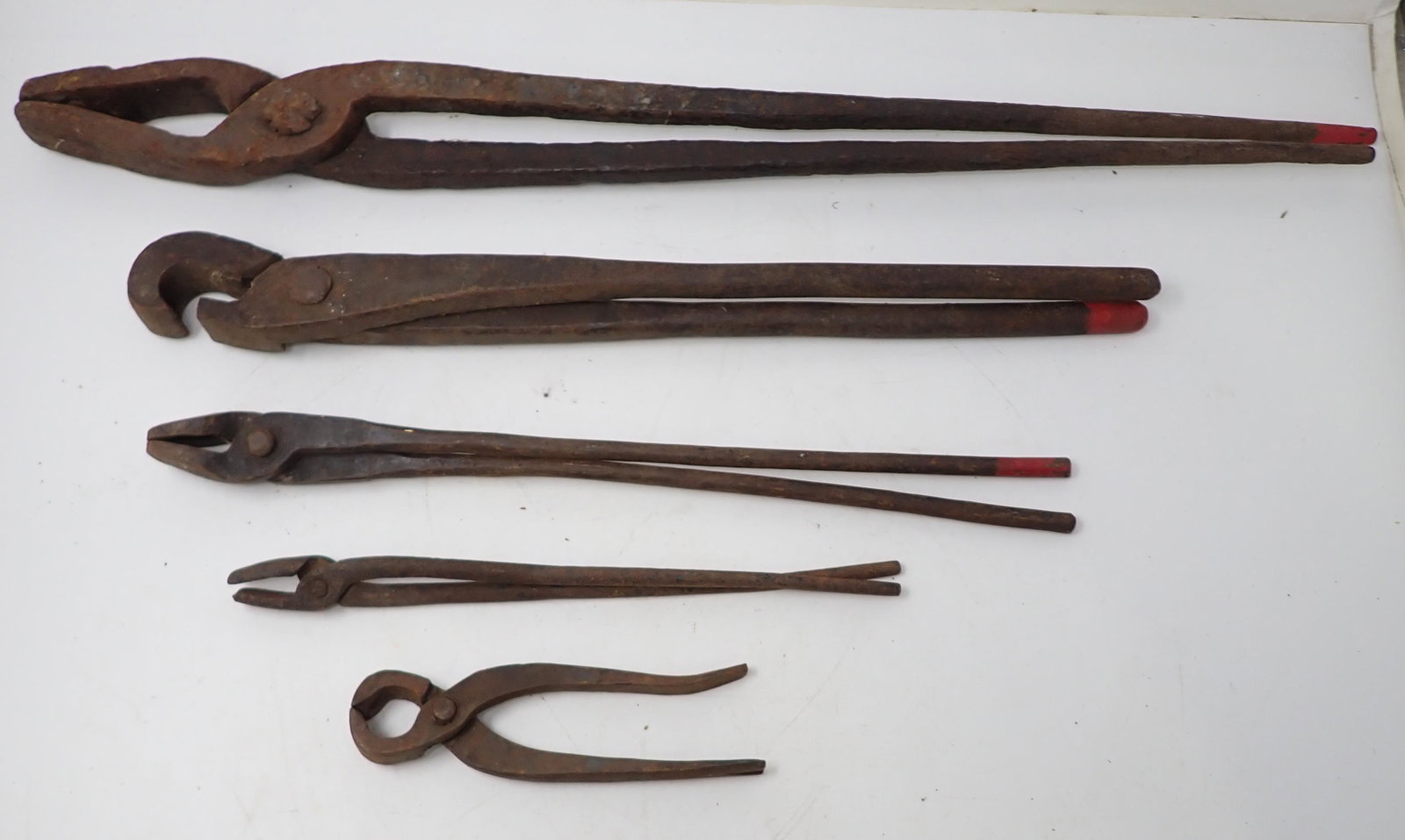 Blacksmith Tongs: Longest is approx 26"