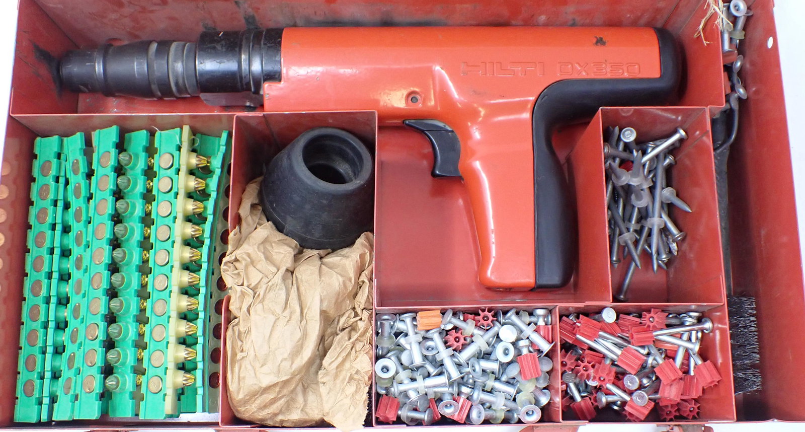 Hilti DX350 Nail Gun: Comes with all pictured