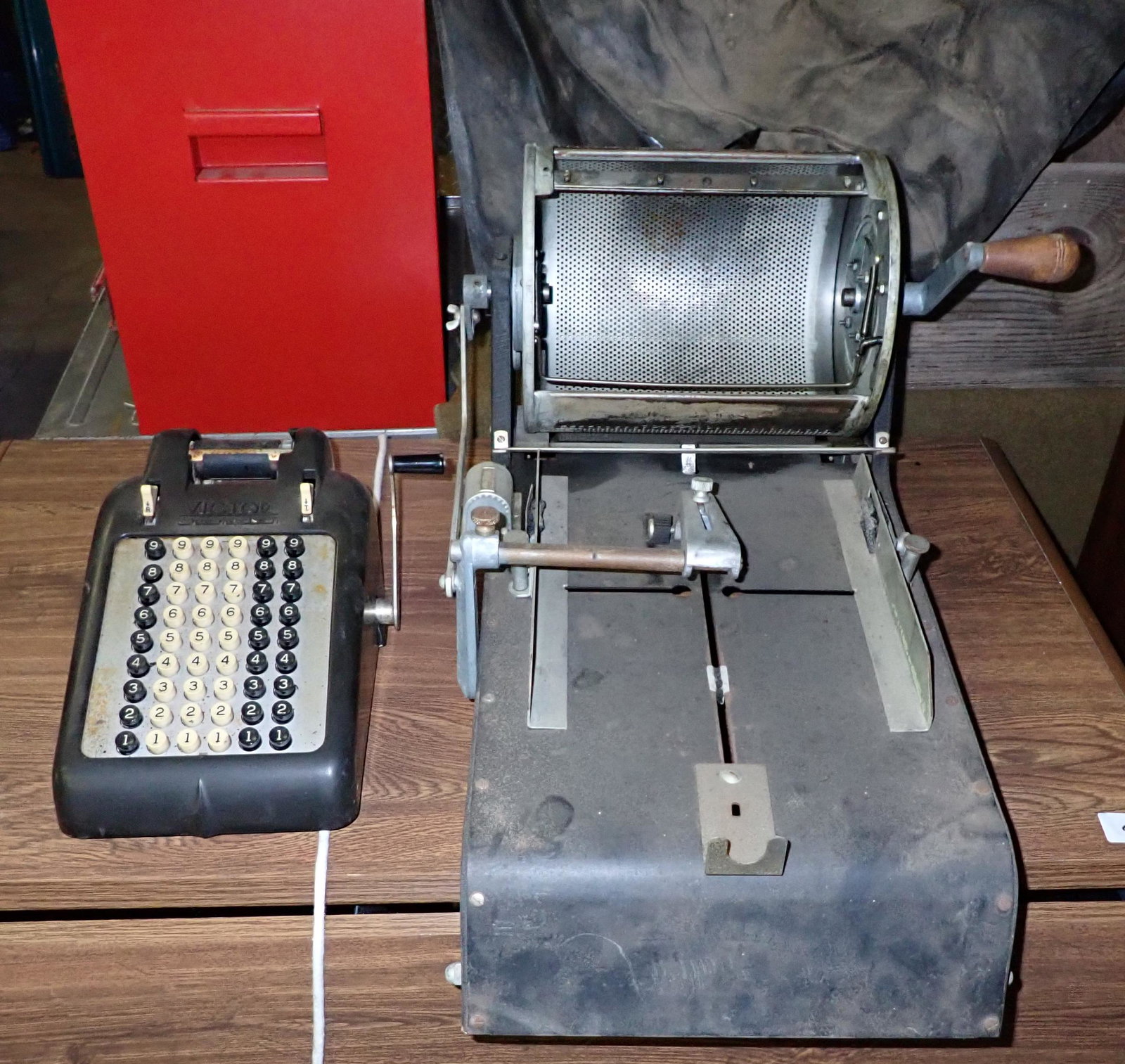 Victor Adding Machine & Mimeograph: Getting both pictured