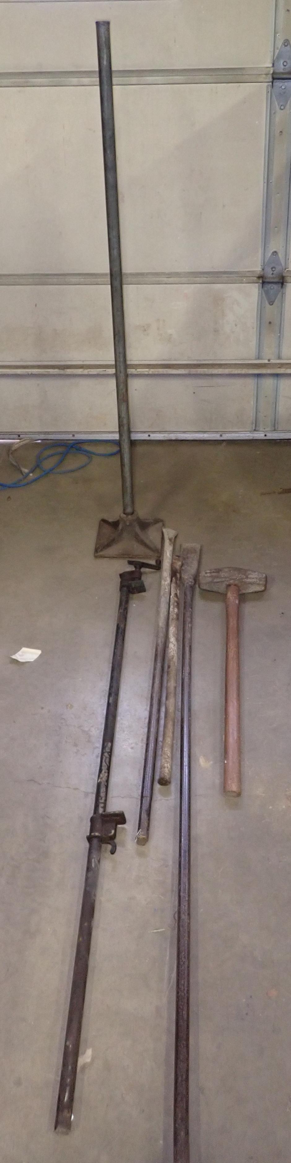 Sledge Hammer Shale Pry Bars Plate Tamper: Getting all pictured