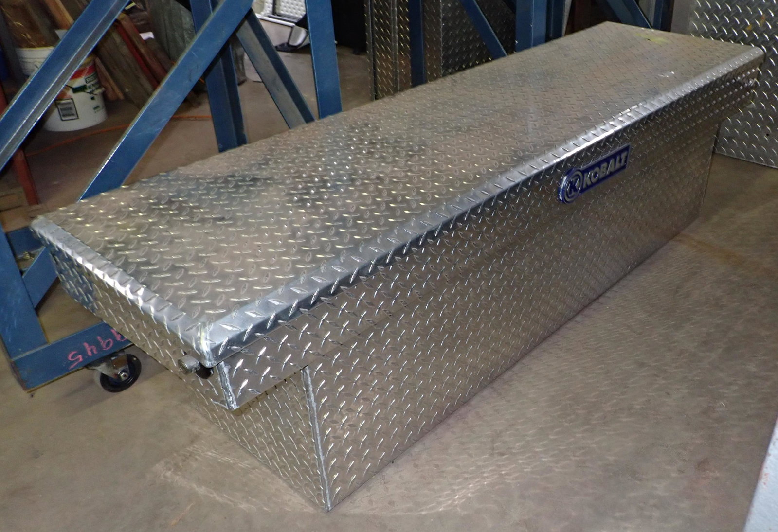 Kobalt Aluminum Truck Tool Box: Apprx 21" x 70" x 19 1/2" tall