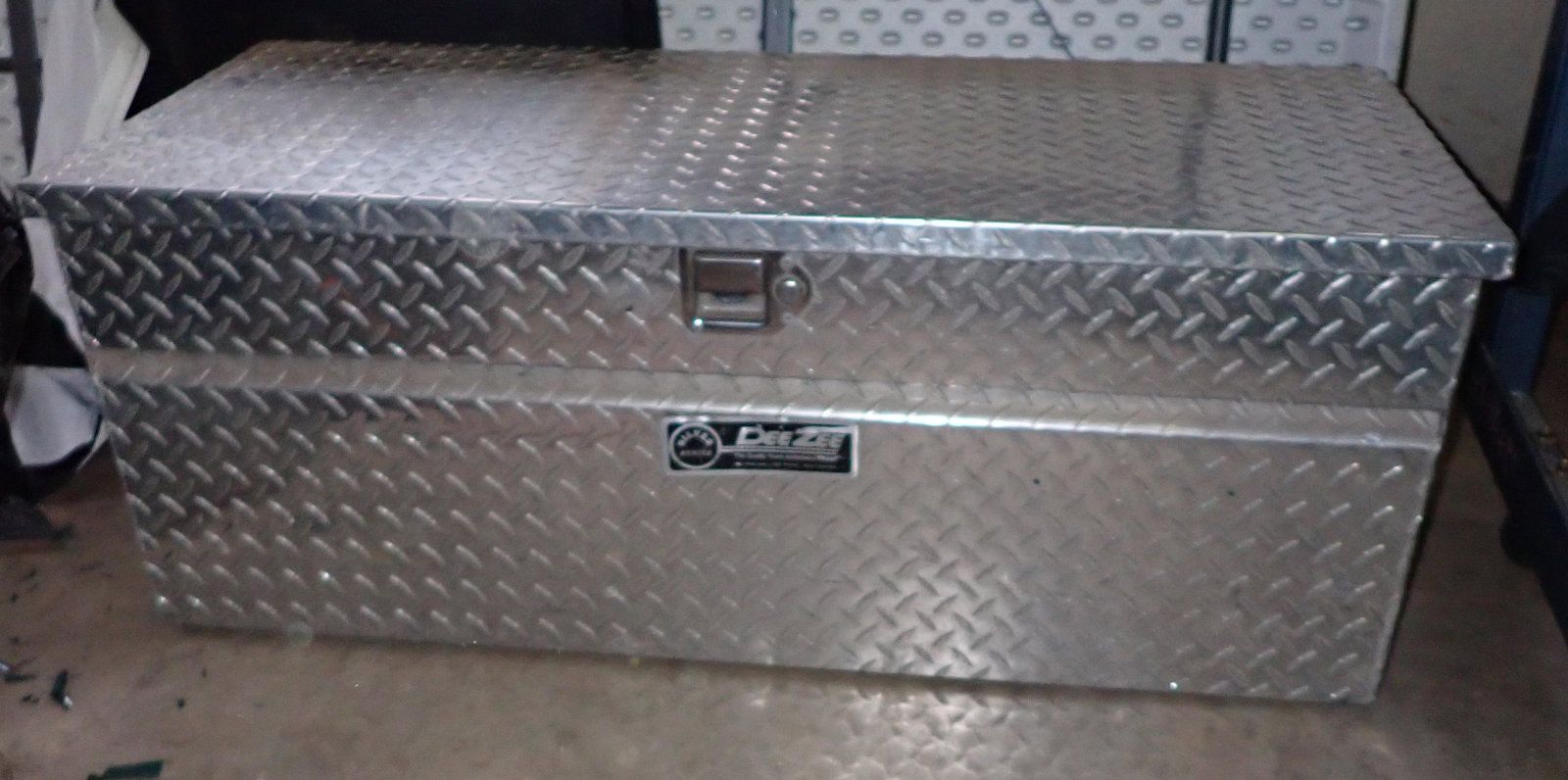 Dee Zee Aluminum Truck Tool Box: Approx 19" x 47" x 18" tall. Comes with key