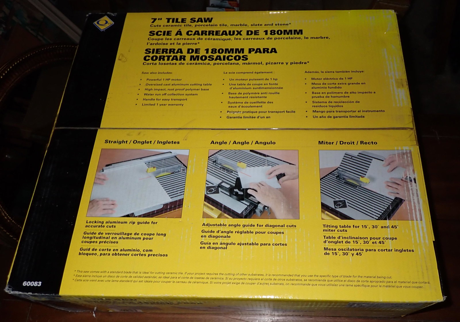 7 inch Tile Saw New in Box w/ Stand: New in box