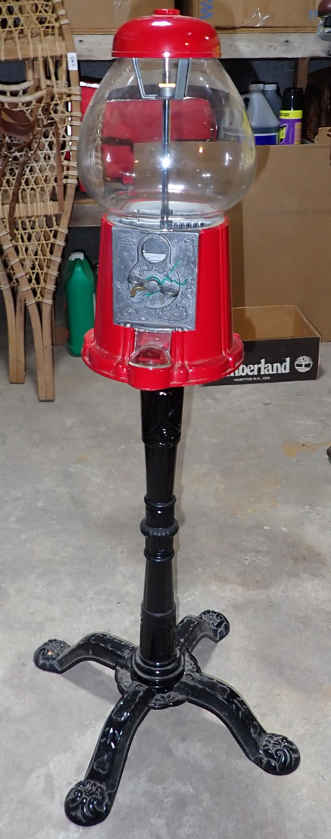 Gumball Machine: Approx 38" tall. Made in Taiwan