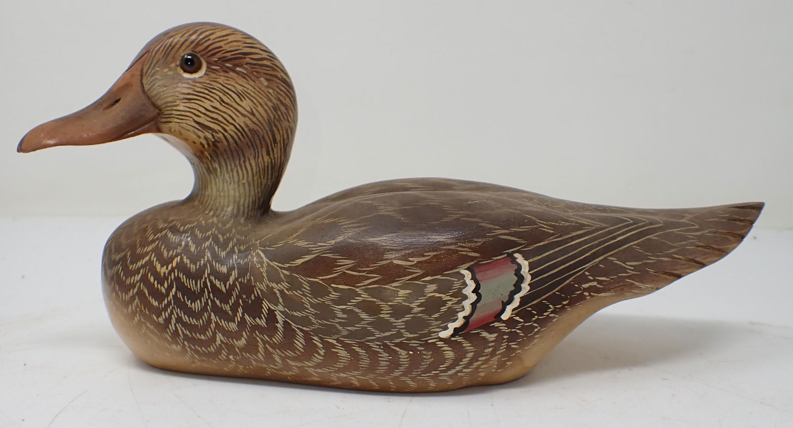 Cyrus Hoffman Mallard Duck Decoy: Approx 9 1/2" long