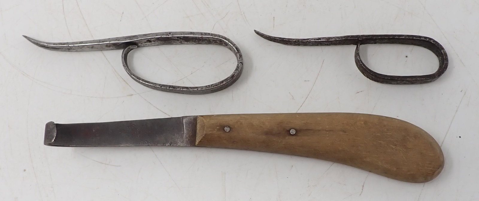 Corn Huskers and Hoof Cleaner: Hoof tool is approx 8 1/2" long