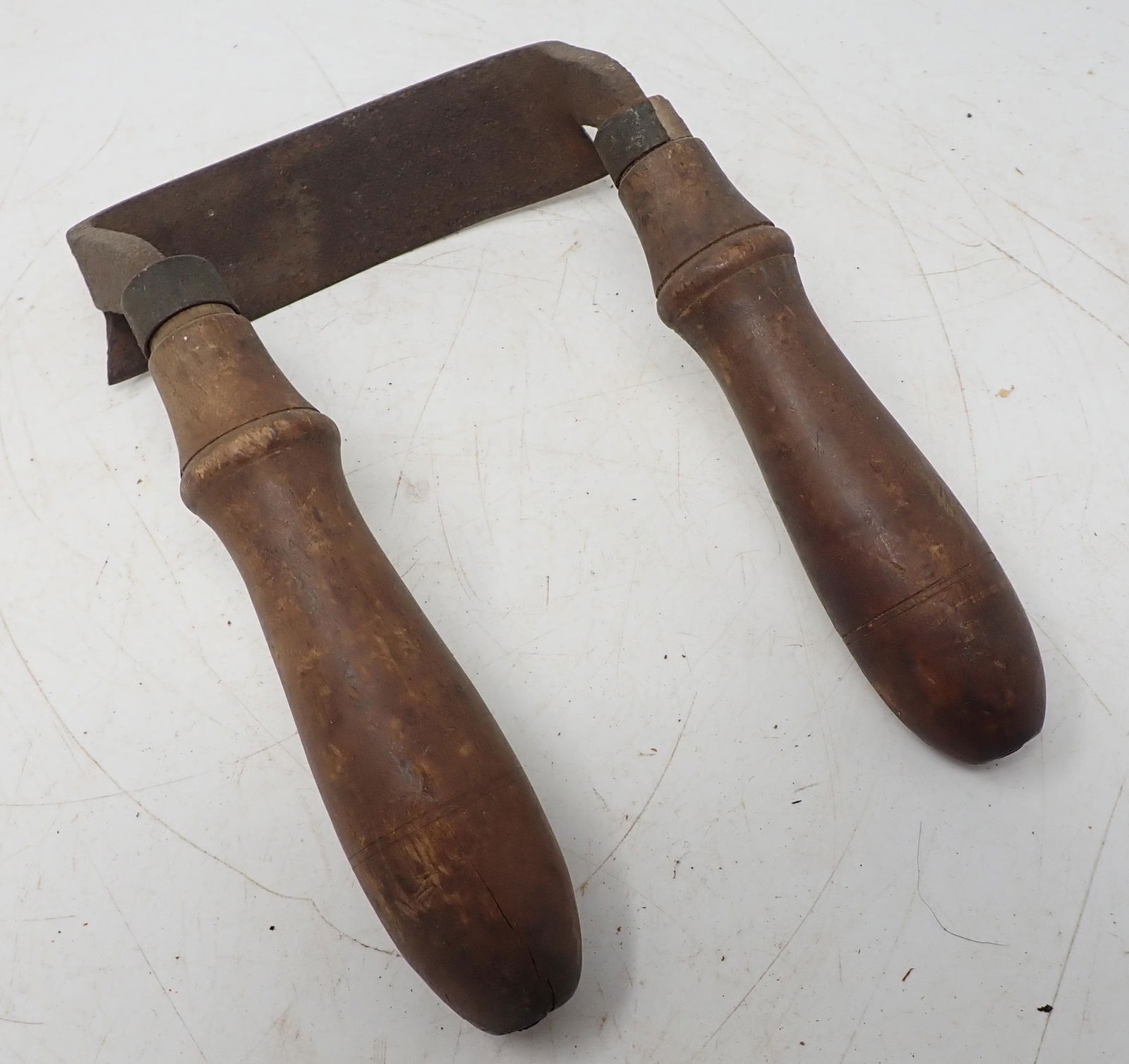 Coopers Draw Knife: Blade is approx 5 1/8" wide.