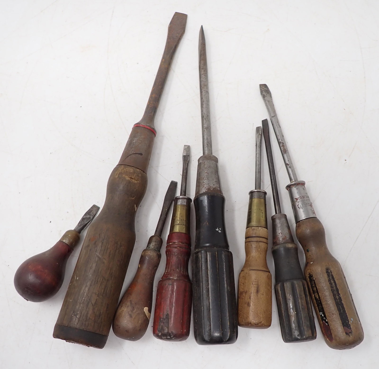 Stanley Sweetheart Winchester Yankee Screwdrivers: Also inludes Goodell Pratt. Longest is approx 11 1/2"