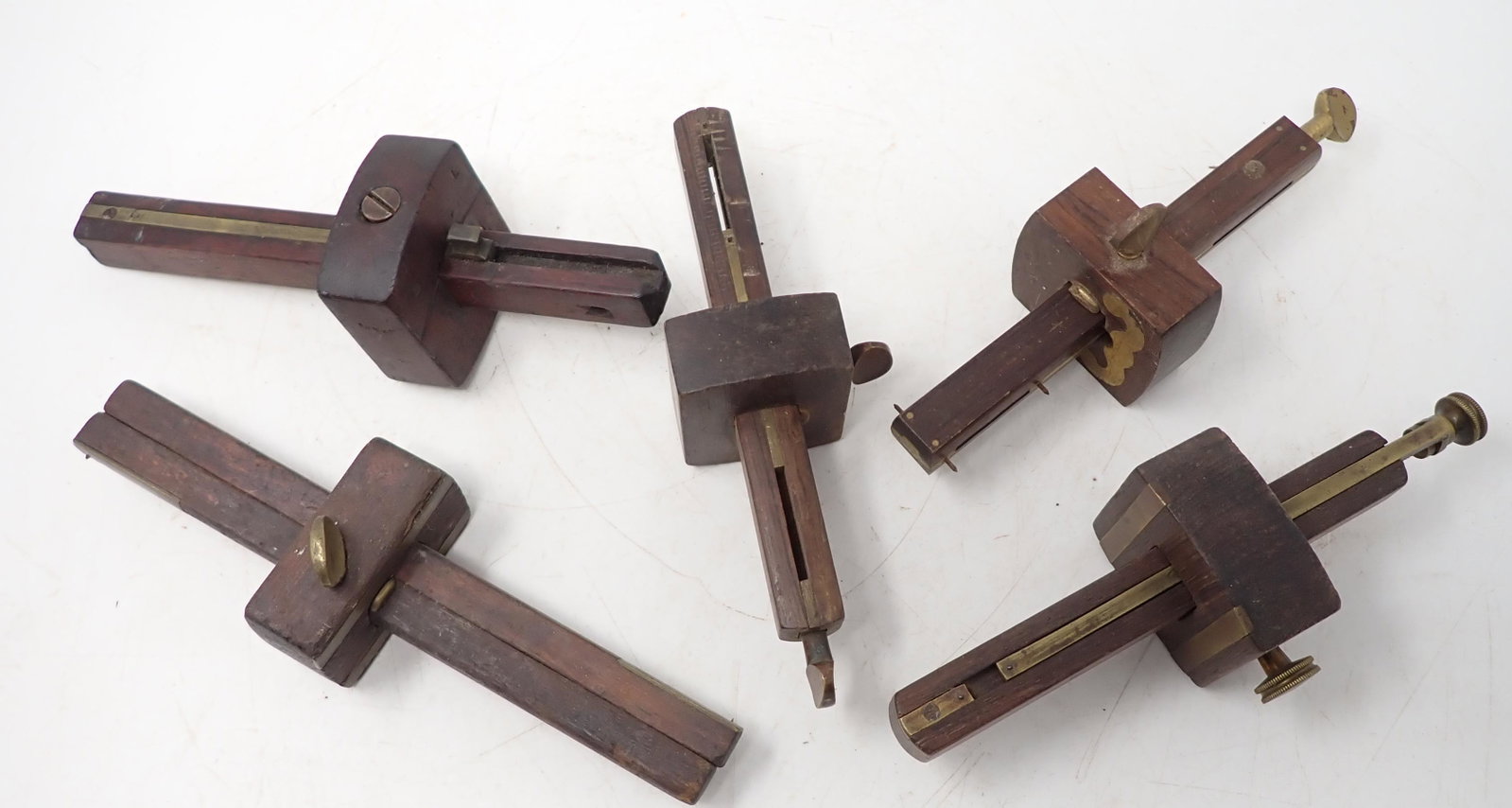 Stanley No 77 & Misc Brass Wood Scribes: Mortise and Marking Gauges