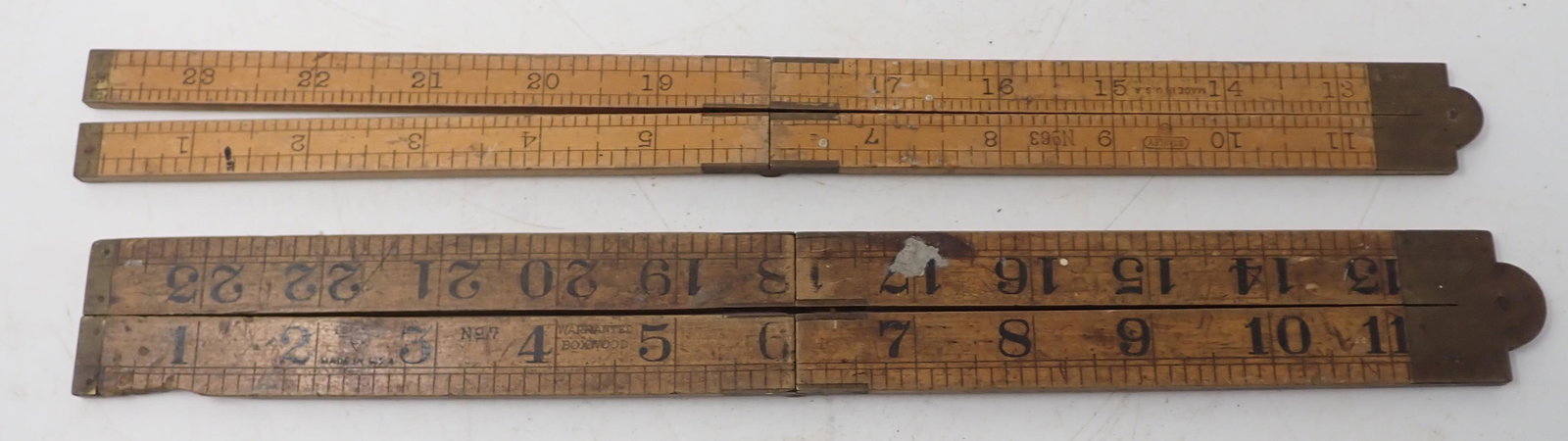 Stanley No 7 & 63 Sweetheart Folding Rules: Getting both