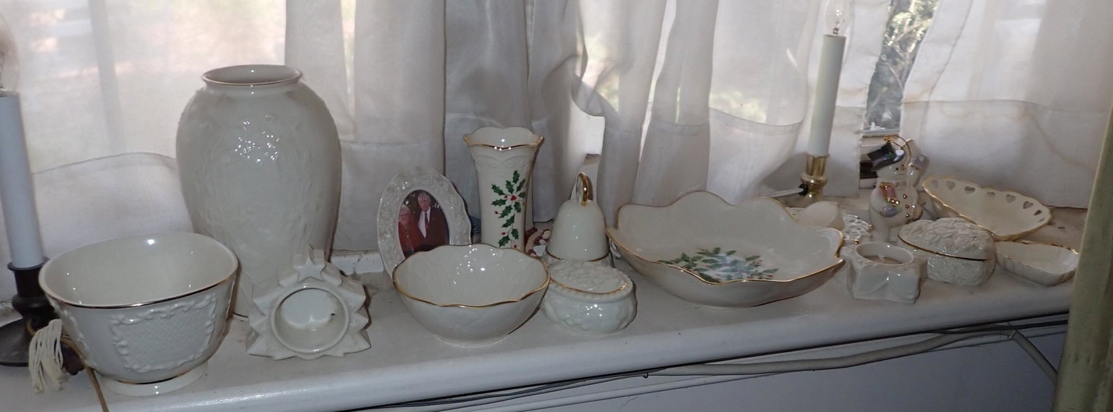 Lenox Vases Candy Dishes & Misc: Tallest vase is approx 7 1/2" tall.