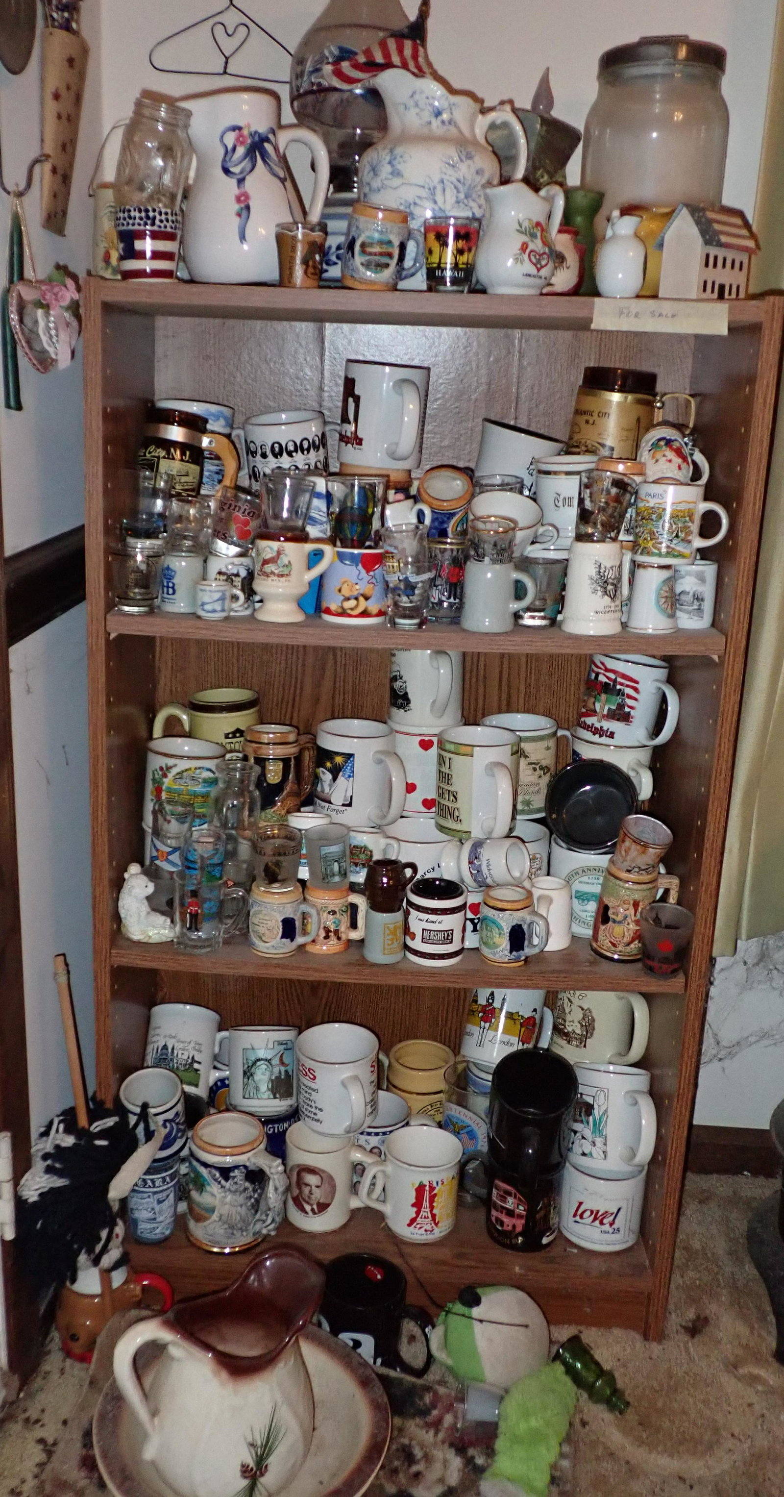 Shot Glasses Mugs Steins & Misc: Getting all pictured. Take what you want and leave the rest. NO SHIPPING !