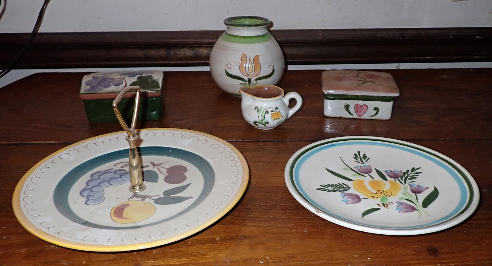 Stangl Creamer Trinket Boxes & Jar: Getting all pictured