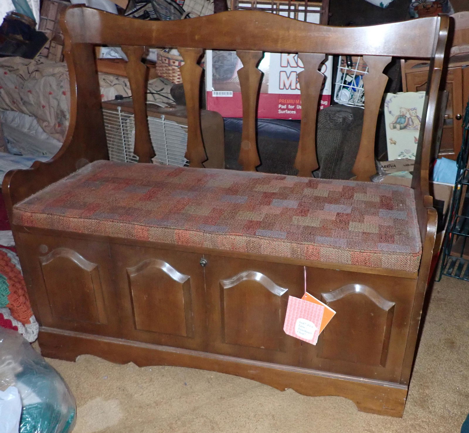 Lane Cedar Chest Bench: Approx 19" x 40" x 36" tall. Comes with the key
