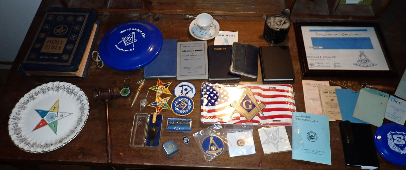 Masonic Bible Knife Books Coasters & Misc: Getting all pictured