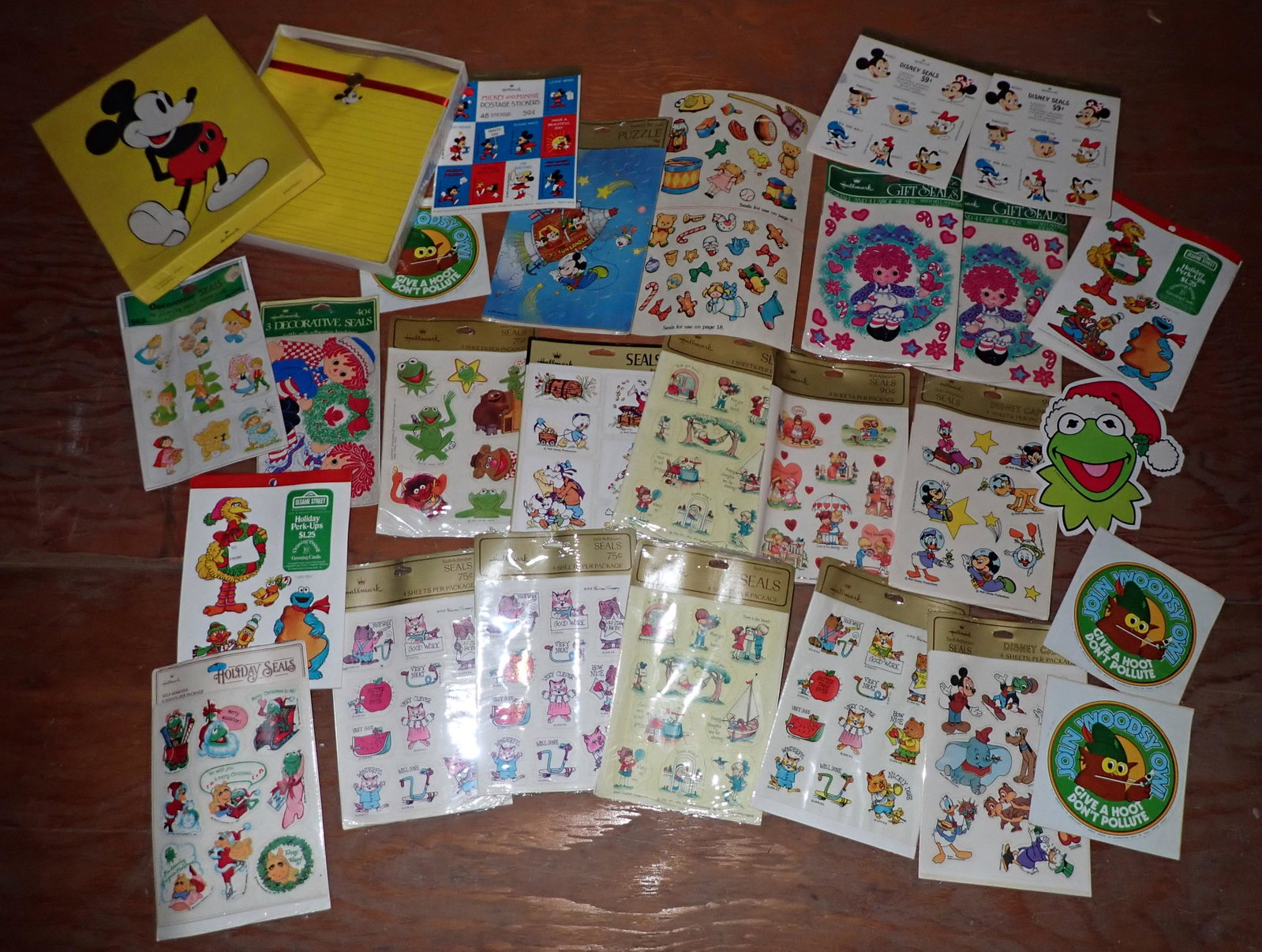 Hallmark Sesame Street Muppets Disney Stickers: Getting all pictured.