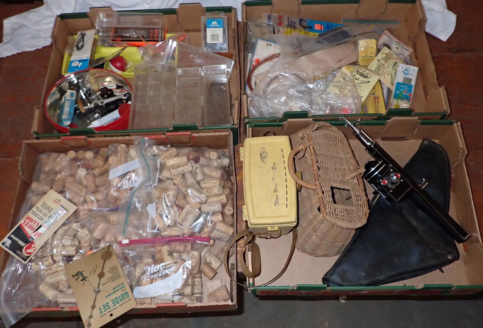 Fishing Hooks Corks Old Pal Bait Box Pole: Getting all pictured.