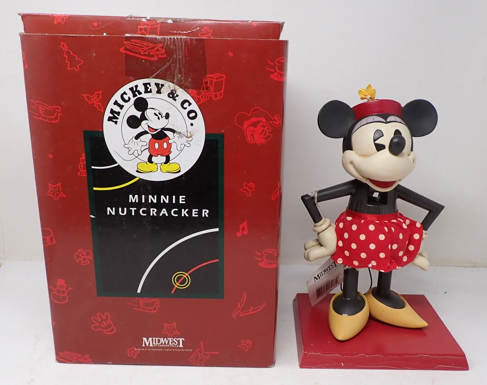 Mickey & Co Minnie Mouse Nutcracker: Midwest nutcracker is apprx 10 3/4" tall