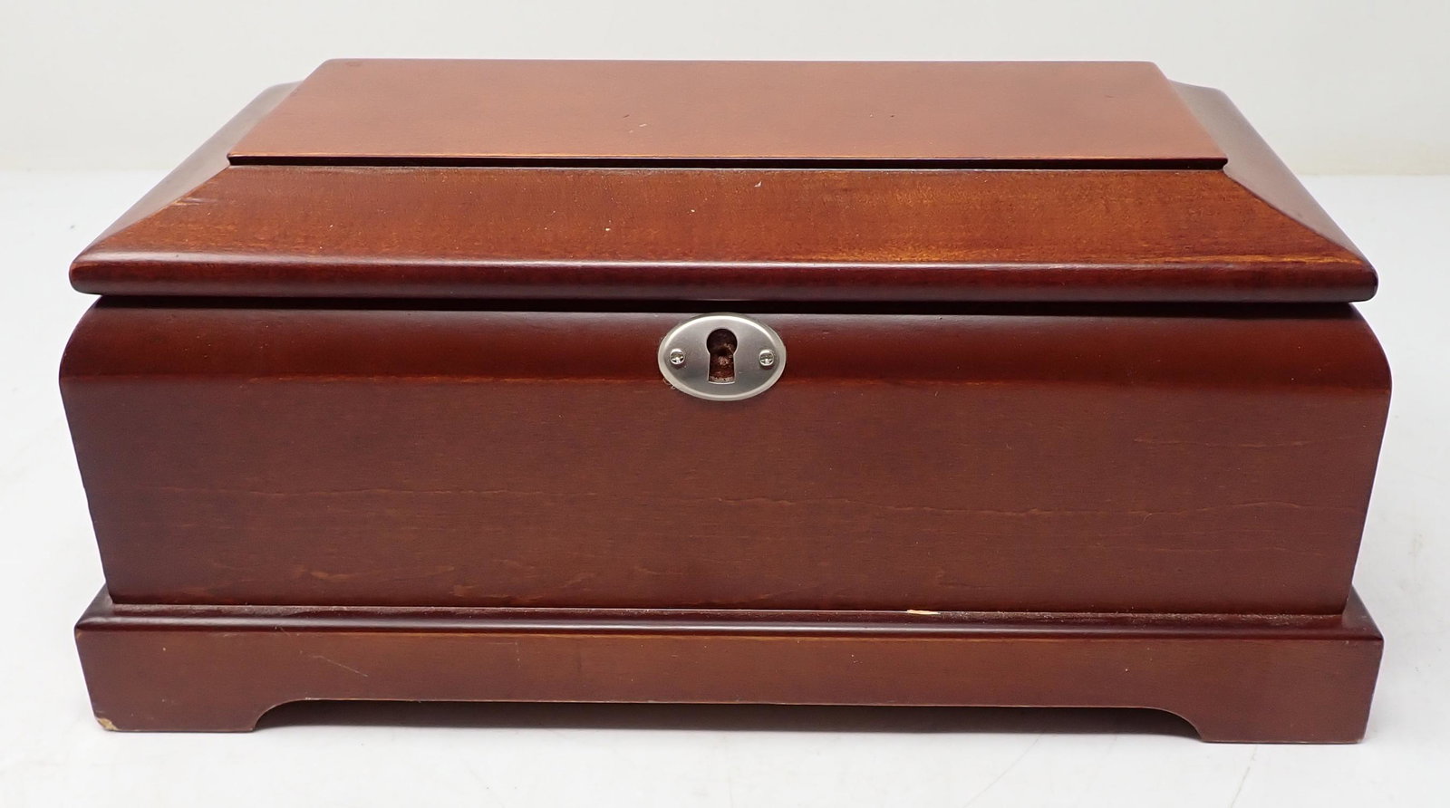 Trinket Box with Rocks Minerals Stones: Box is approx 5 1/2" x 11" x 5" tall