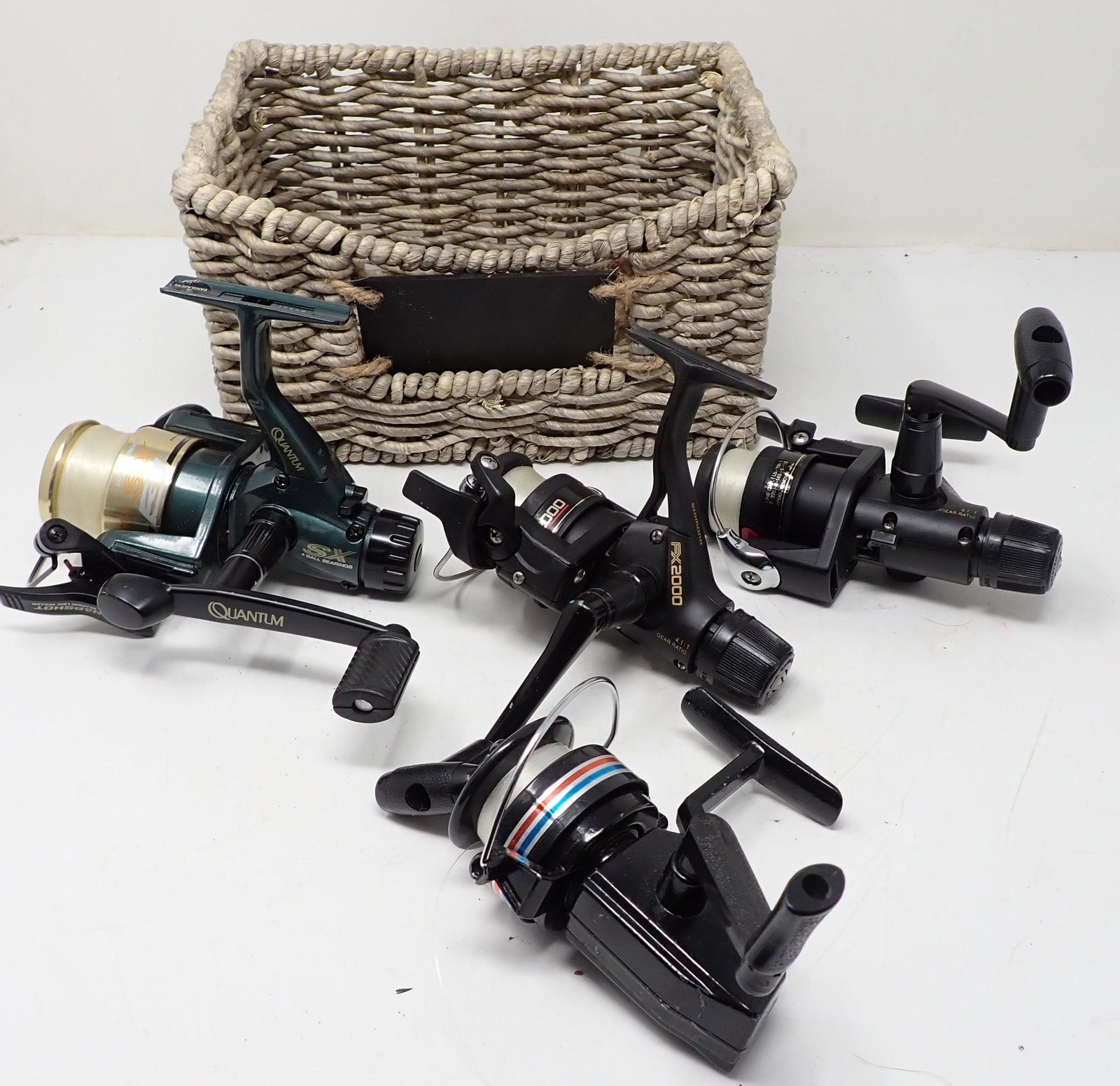 Shimano Quantum Fishing Reels: Getting all pictured. One in front is Taiwan